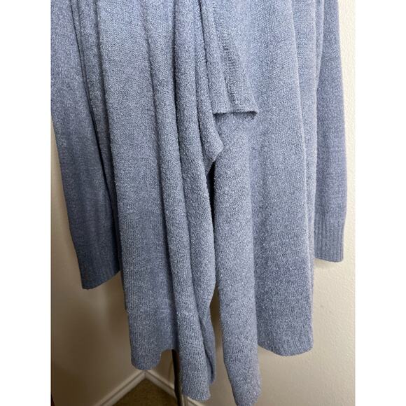 SOFT SURROUNDINGS Soft Drapey Coastal Blue Cardigan Size OS - Picture 3 of 12